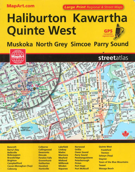 Cover of Haliburton, Kawartha, and Quinte West Street Atlas 