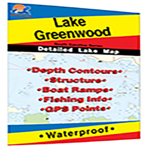 Cover of Lake Greenwood Fishing Map by Fishing Hot Spots
