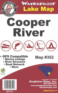 Cooper River Lake Map by Kingfisher Maps, Inc.