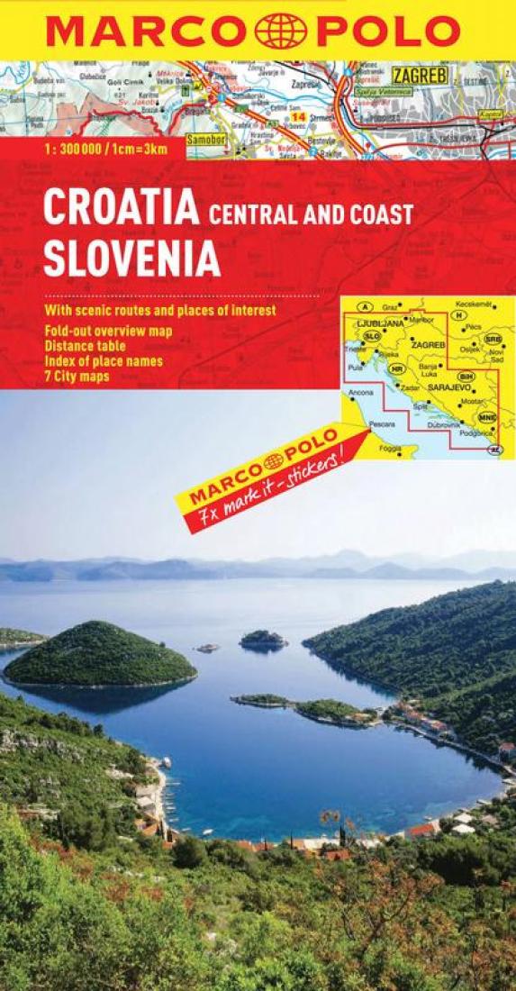 Cover of Croatia, Central and Coast and Slovenia by Marco Polo Travel Publishing Ltd
