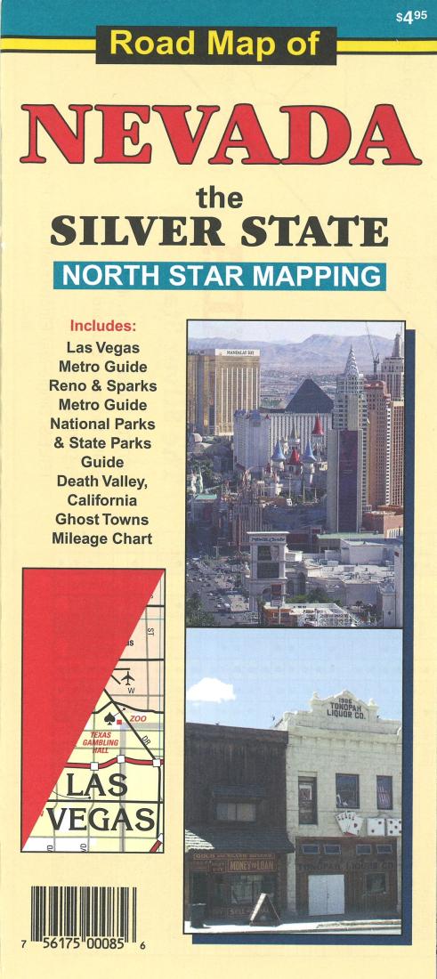 Cover of Road Map of Nevada: the Silver State by North Star Mapping