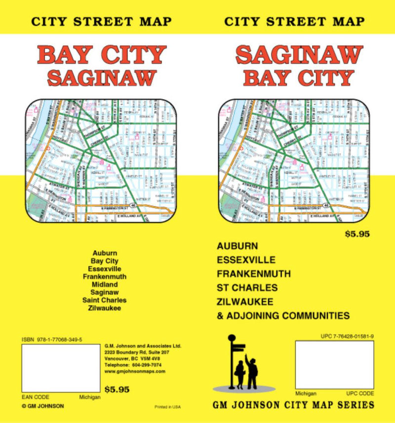 Cover of Saginaw and Bay City, Michigan by GM Johnson