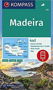 Madeira Hiking Map By Kompass