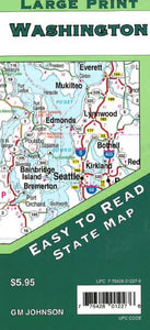 Washington State, Large Print by GM Johnson
