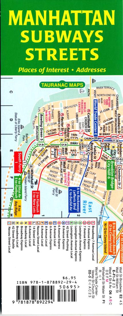 Cover of Manhattan Subways and Streets by Tauranac Press
