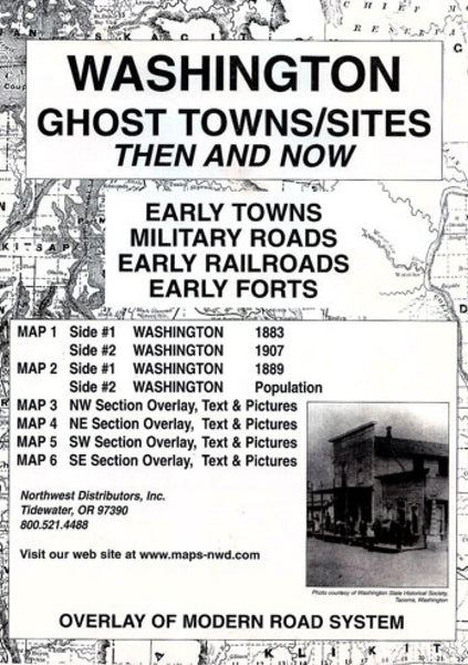 Cover of Washington, Ghost Towns, 6-Map Set, Then and Now