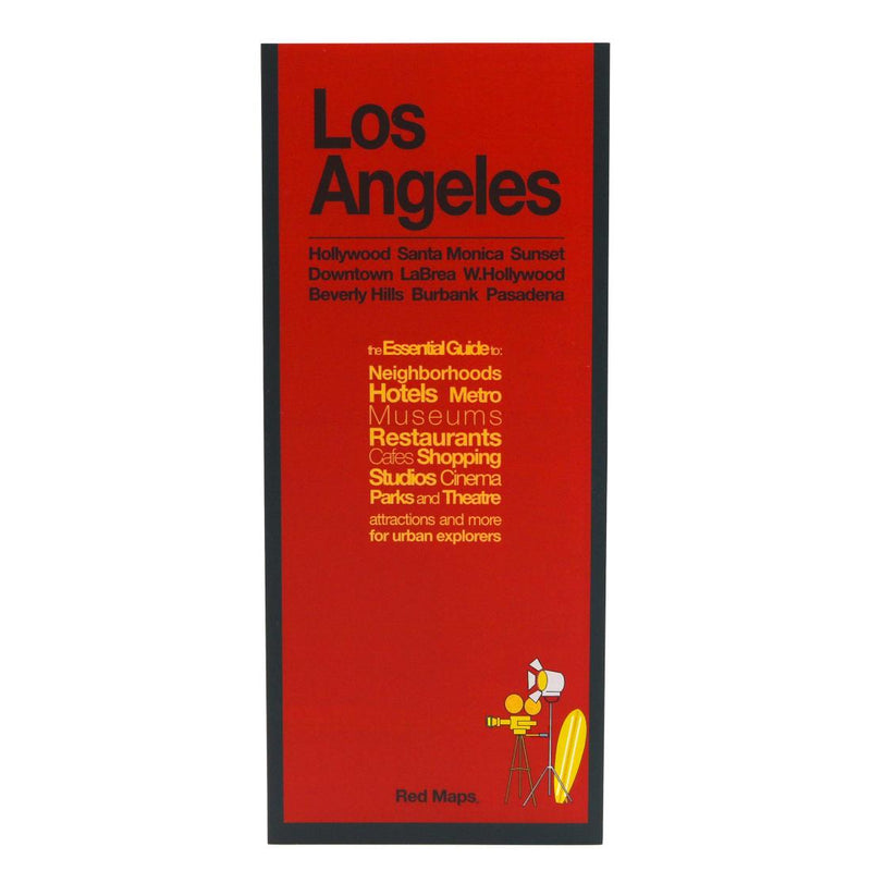Cover of Los Angeles, CA: Hollywood Santa Monica Sunset : Downtown La Brea W. Hollywood : Beverly Hills Burbank Pasadena by Red Maps