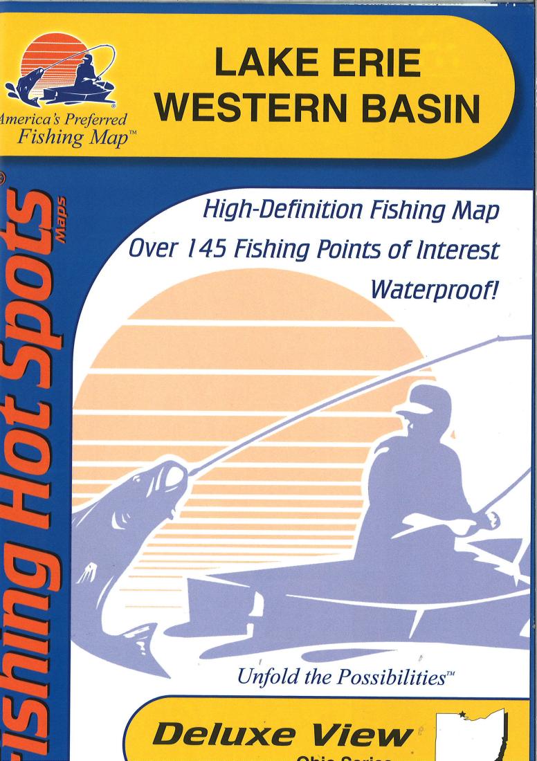 Cover of Lake Erie Fishing Map - Western Basin Fishing Map by Fishing Hot Spots