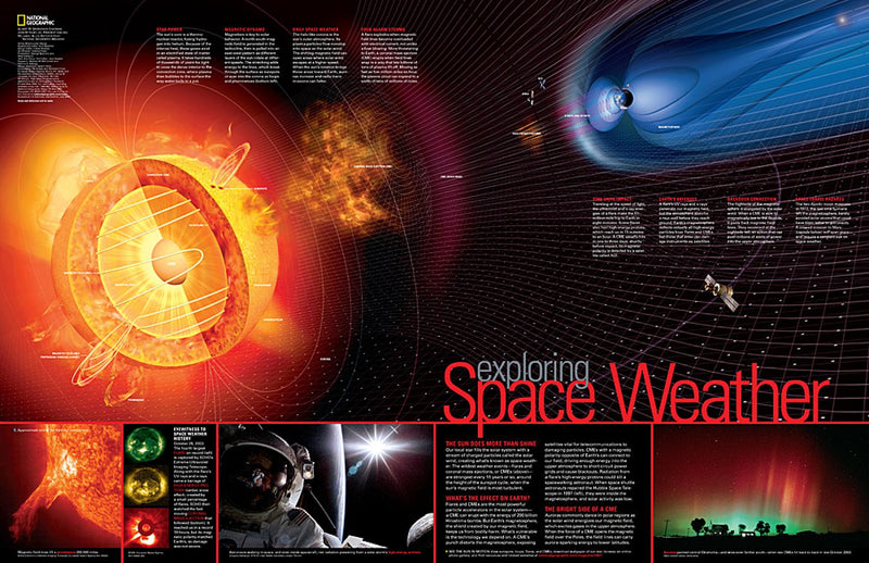 Cover of Exploring Space Weather by National Geographic Maps