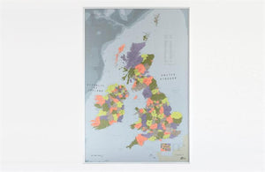 Multicolor British Isles Map by Future Mapping Company