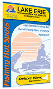 Lake Erie Fishing Map - Eastern Basin (NY/PA Line-Sturgeon Point) by Fishing Hot Spots