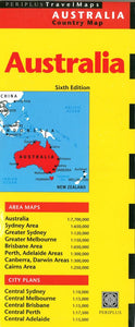 Australia Country Map by Periplus Editions