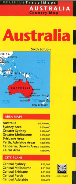 Cover of Australia Country Map by Periplus Editions