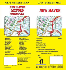 New Haven, CT Map by GM Johnson