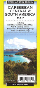 Caribbean Central & South America Map by GM Johnson