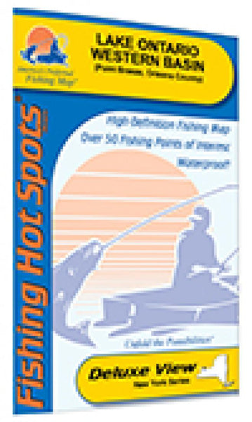 Cover of Lake Ontario Fishing Map, Western Basin by Fishing Hot Spots