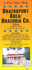 Brazosport and Brazoria County, Texas by Five Star Maps, Inc.