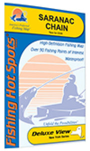 Saranac Chain Fishing Map by Fishing Hot Spots