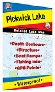 Pickwick Lake Fishing Map by Fishing Hot Spots