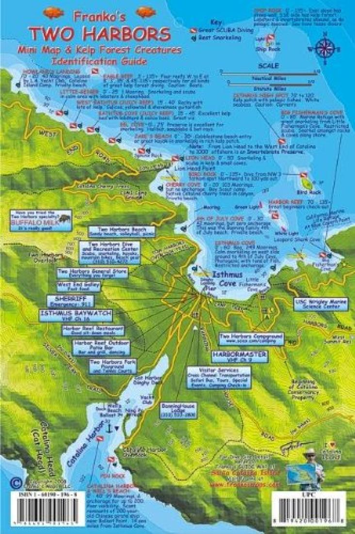 Cover of California Map & Fish Card, Two Harbors, Catalina
