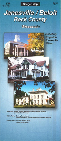 Cover of Janesville, Beloit and Rock County, Wisconsin by The Seeger Map Company Inc.