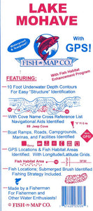 Lake Mohave Fishing Map by Fish-n-Map Company