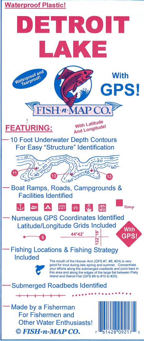 Cover of Conchas & Ute Reservoirs Fishing Map by Fish-n-Map Company