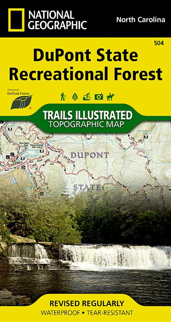 DuPont State Recreational Forest : Trails illustrated : topographic map by National Geographic