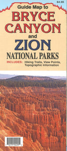 Bryce Canyon and Zion National Parks Guide Map by North Star Mapping