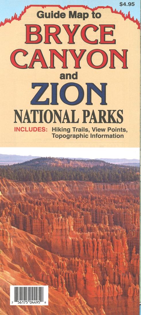 Cover of Bryce Canyon and Zion National Parks Guide Map by North Star Mapping