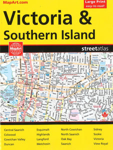 Victoria and Southern Island BC Street Atlas (Large Print edition) by Canadian Cartographics Corporation