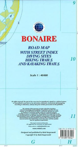 Cover of Bonaire, Dutch Caribbean, Road Map
