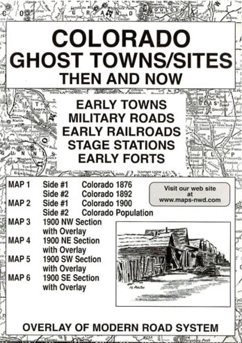 Cover of Colorado, Ghost Towns, 6-Map Set, Then and Now