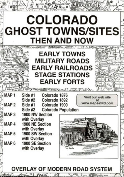 Cover of Colorado, Ghost Towns, 6-Map Set, Then and Now