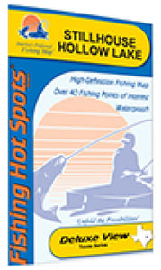 Stillhouse Hollow Lake, Texas fishing map by Fishing Hot Spots