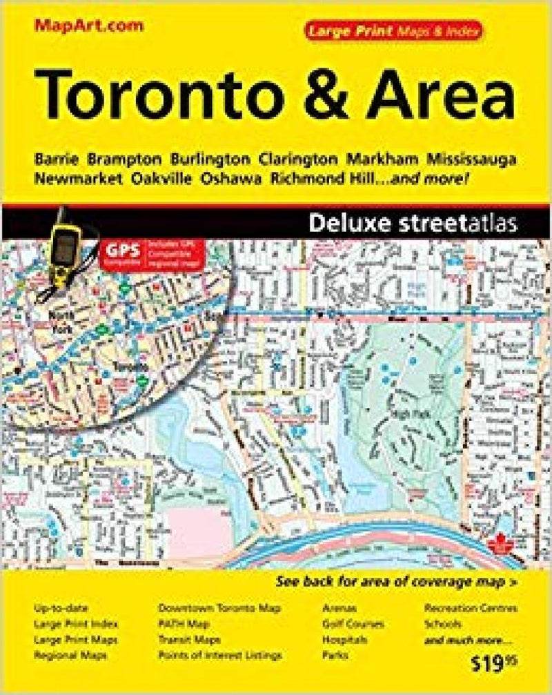 Cover of Toronto & Area Deluxe Street Atlas (Large Print) 