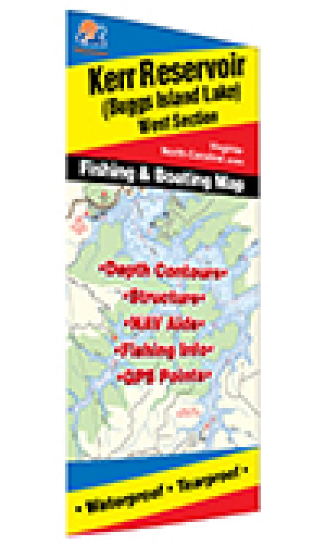 Cover of Kerr Reservoir Fishing Map by Fishing Hot Spots