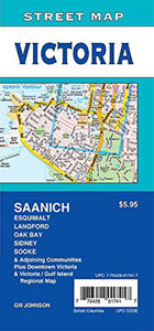 Victoria, British Columbia Street Map by GM Johnson