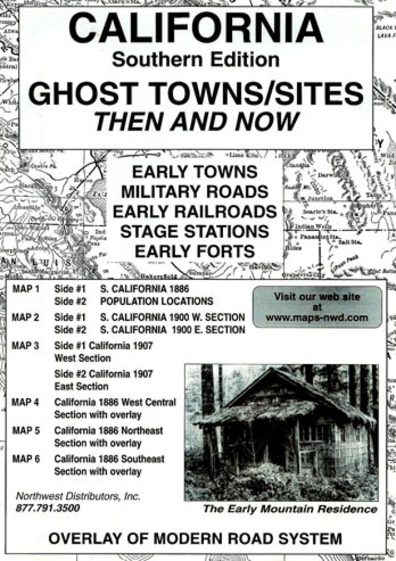 Cover of California, South, Ghost Towns, 6-Map Set, Then and Now
