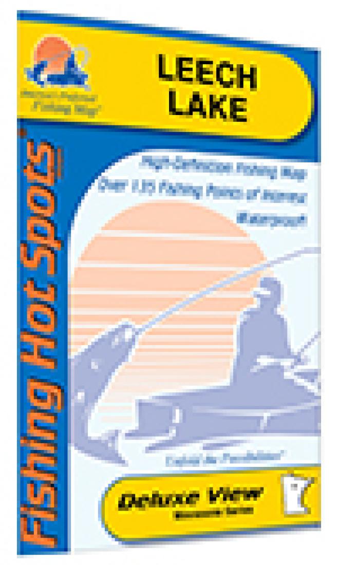 Cover of Leech Lake Fishing Map by Fishing Hot Spots