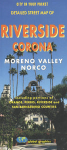 Riverside & Corona City Map by Global Graphics