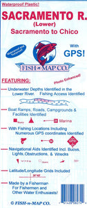 Lower Sacramento River Fishing Map by Fish-n-Map Company