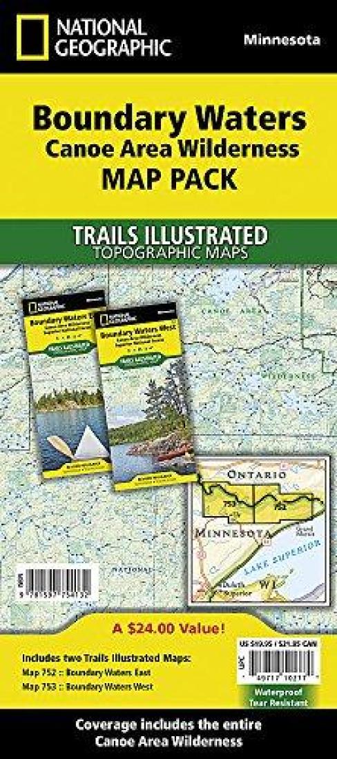Boundary Waters Canoe Area Wilderness : map pack by National Geographic
