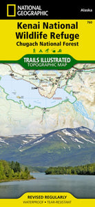Kenai National Wildlife Refuge and Chugach National Forest, Map 760 by National Geographic