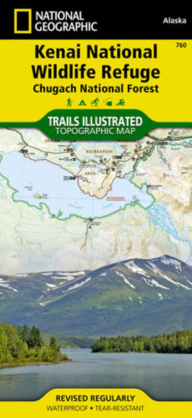 Kenai National Wildlife Refuge and Chugach National Forest, Map 760 by National Geographic