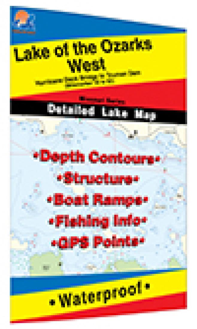 Cover of Lake of the Ozarks-West Fishing Map by Fishing Hot Spots