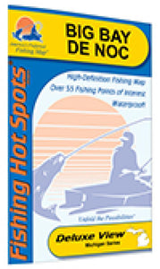 Big Bay de Noc Fishing Map (Michigan) by Fishing Hot Spots
