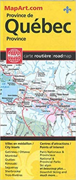 Province de Queb‚c : carte routiŠre = Quebec Province : road map