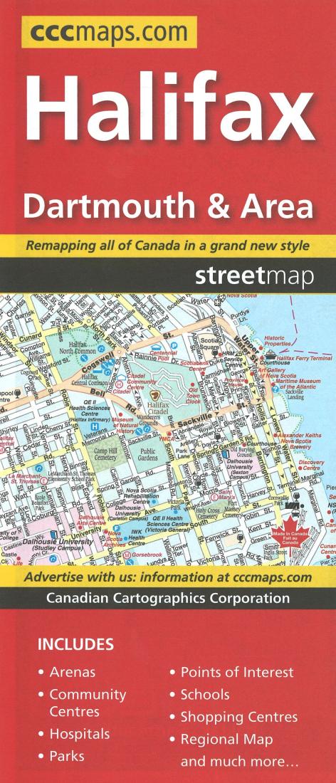 Cover of Halifax, Dartmouth and Area Street Map 