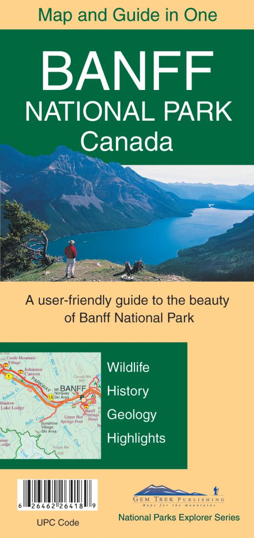 Cover of Banff National Park Canada Map and Guide in One 